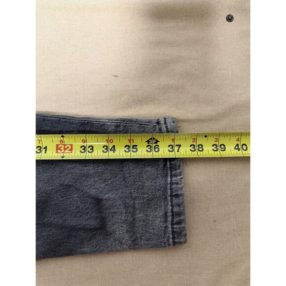 MNG Denim Jeans Womens 2 Gray Black Washed Mom High Rise Tapered Leg Casual - Picture 11 of 11